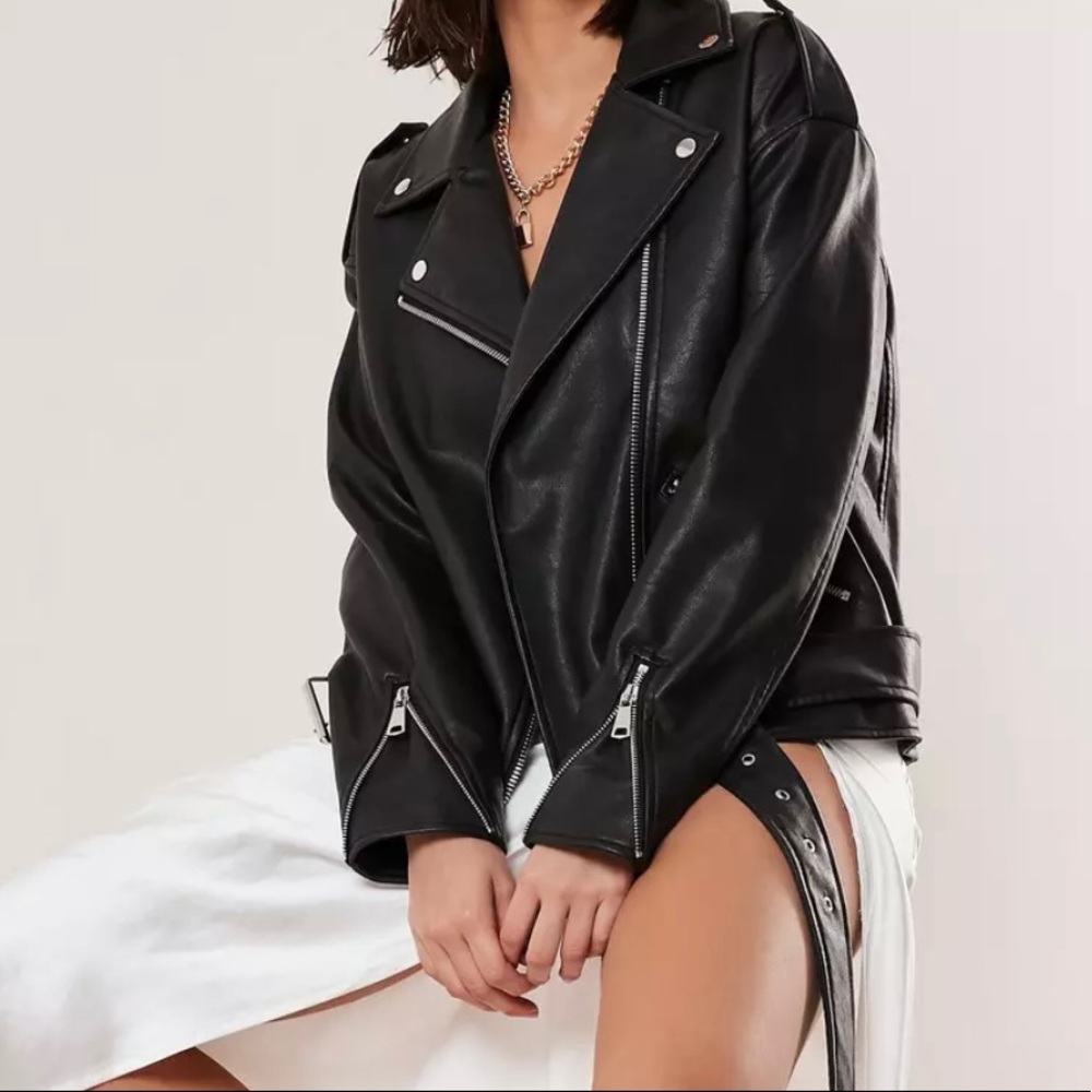 Mimi Oversize Faux Leather Jacket